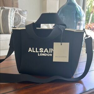 AllSaints London Izzy Mini Tote NWT Black